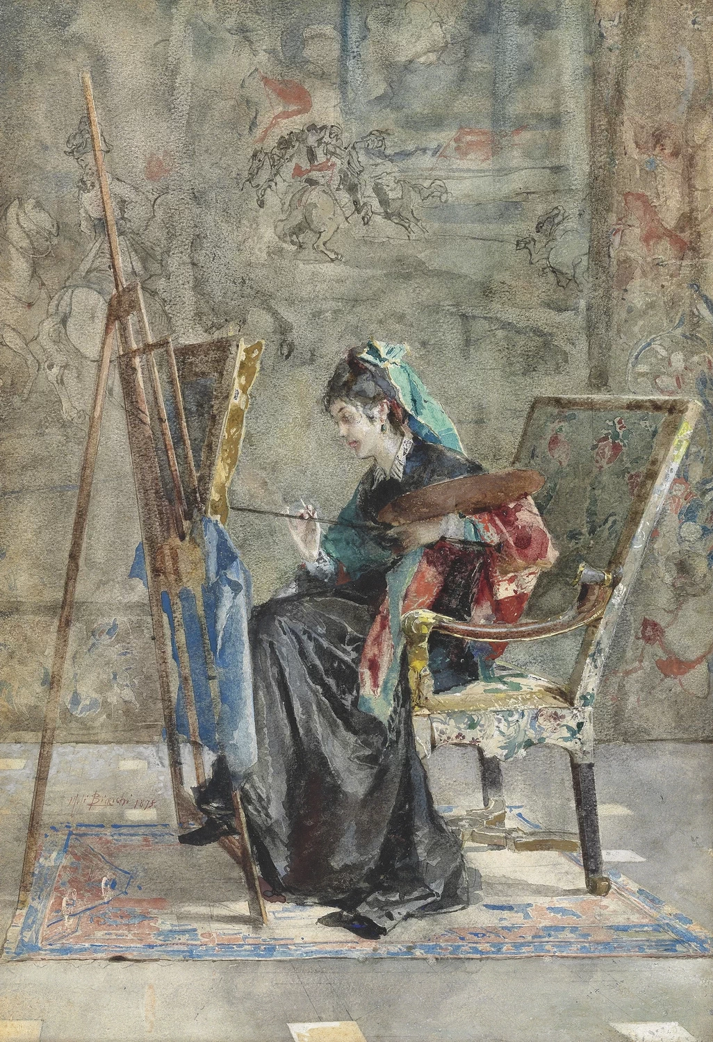 La pittrice [1875]